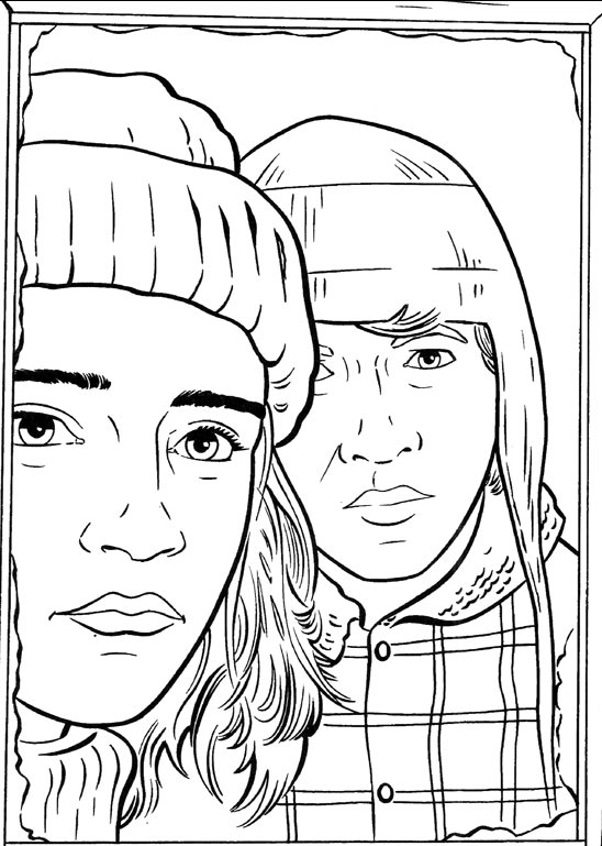 Kids-n-fun.com | Create personal coloring page of Harry Potter 2